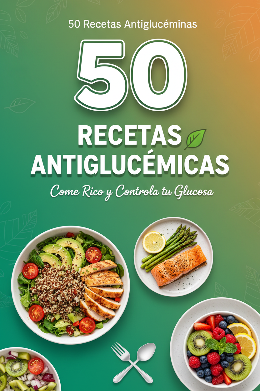 50 Recetas Antiglucémicas: Come Rico y Controla tu Glucosa