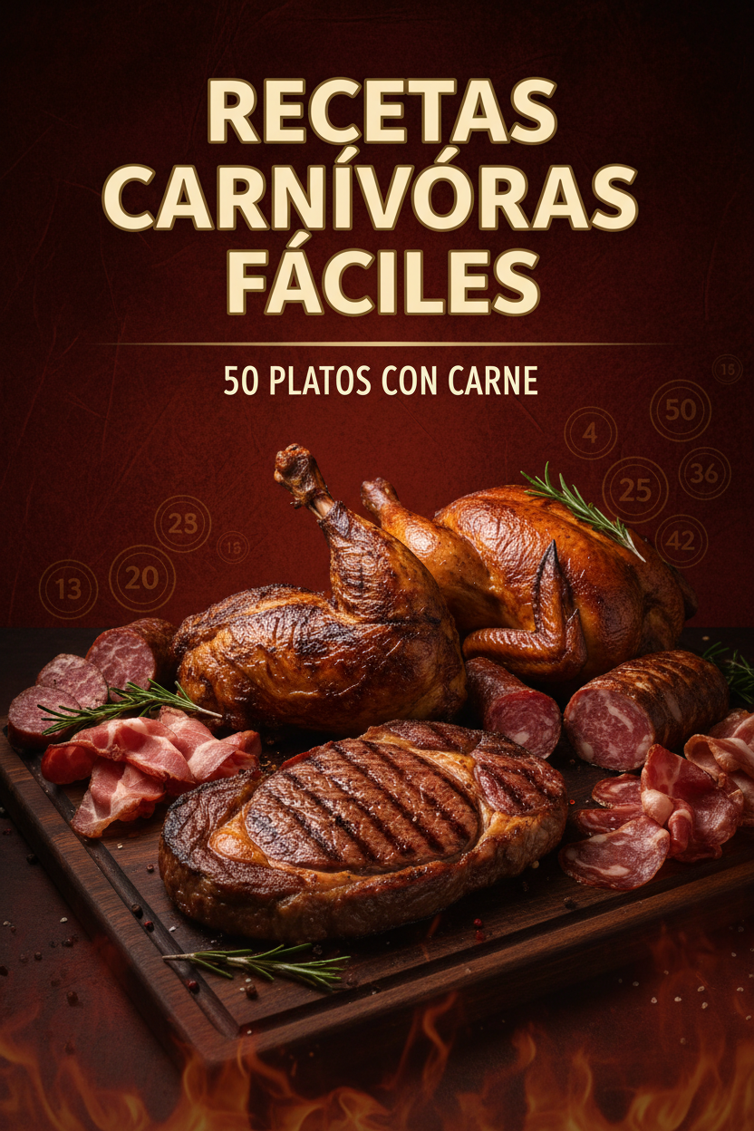 Recetas Carnívoras Fáciles: 50 Platos con Carne