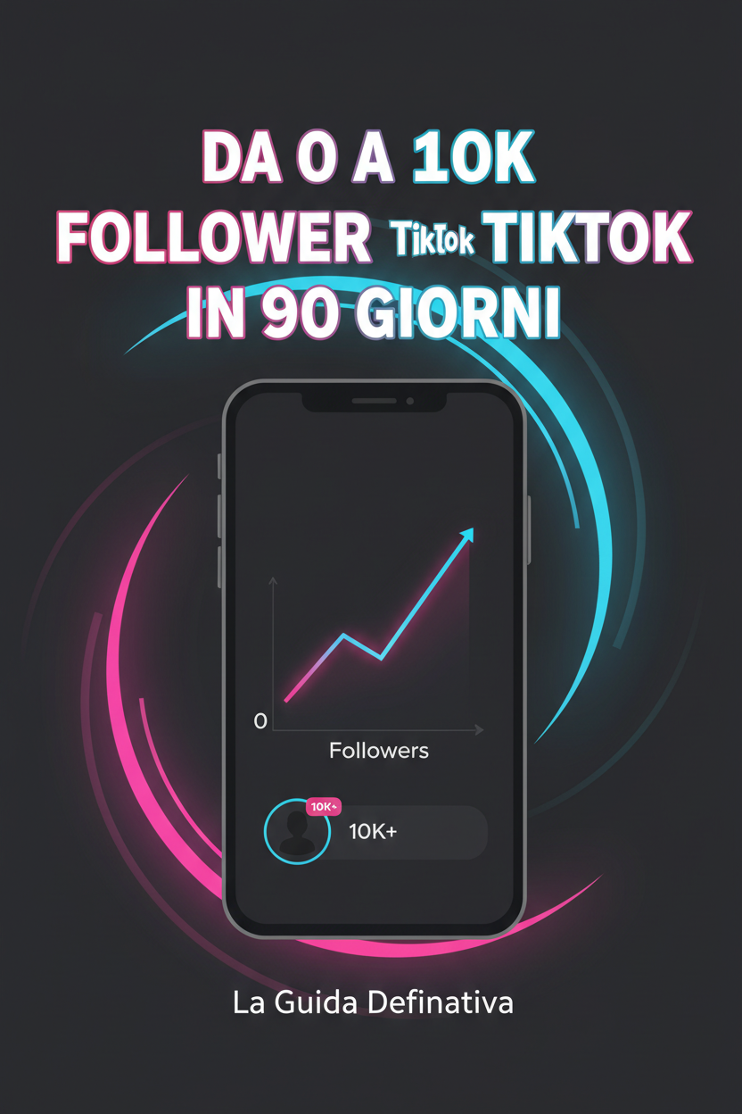 Da 0 a 10K Follower su TikTok in 90 Giorni - Copertina Ebook